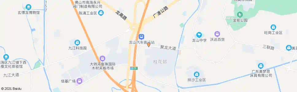 佛山桂花村_公交站地图_佛山公交_妙搜公交查询2025