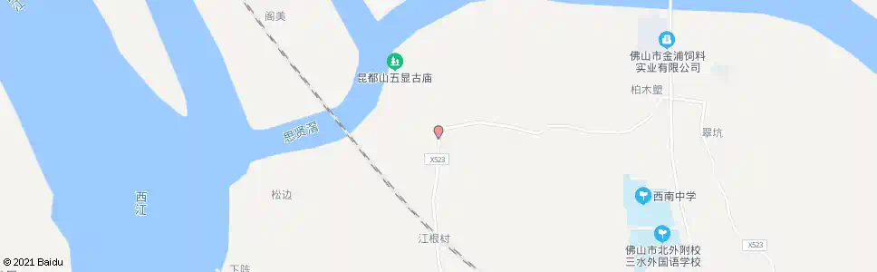 佛山江根_公交站地图_佛山公交_妙搜公交查询2025
