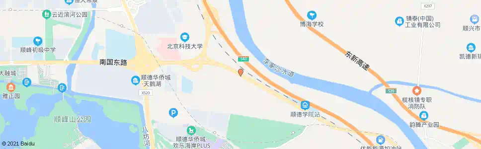 佛山逢沙新区_公交站地图_佛山公交_妙搜公交查询2025