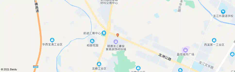 佛山甲子路龙洲路口_公交站地图_佛山公交_妙搜公交查询2025