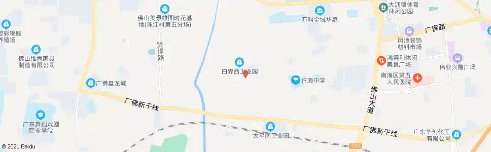 佛山太平西村_公交站地图_佛山公交_妙搜公交查询2025