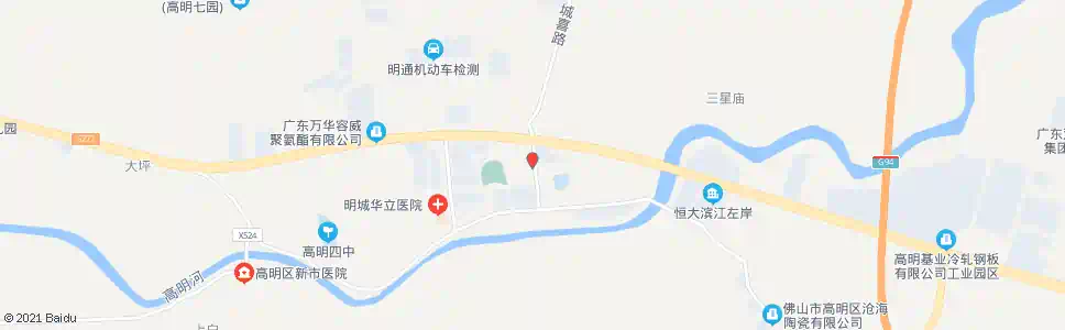 佛山明城镇行政服务中心(东行)_公交站地图_佛山公交_妙搜公交查询2025