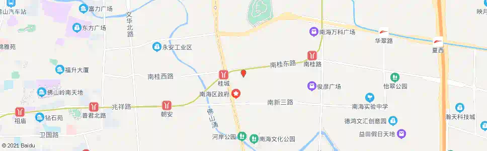 佛山南海公安局(桂城地铁站)_公交站地图_佛山公交_妙搜公交查询2025