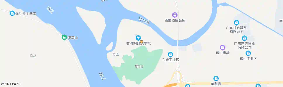 佛山右滩小学_公交站地图_佛山公交_妙搜公交查询2025