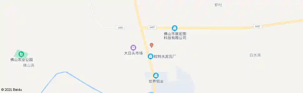佛山大岗墟_公交站地图_佛山公交_妙搜公交查询2025