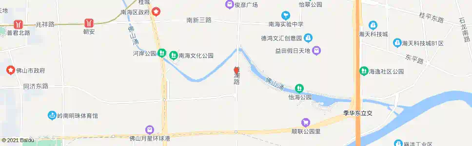 佛山桂海花园_公交站地图_佛山公交_妙搜公交查询2025