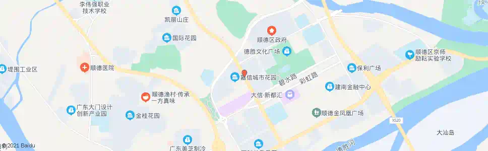 佛山城市花园_公交站地图_佛山公交_妙搜公交查询2025