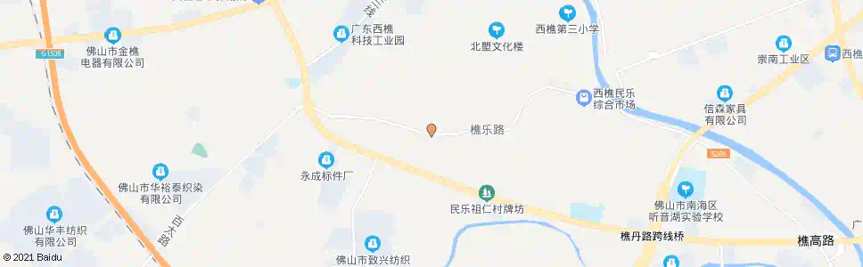 佛山云教市场_公交站地图_佛山公交_妙搜公交查询2025