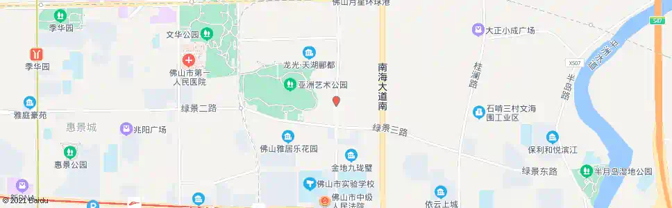 佛山环湖花园_公交站地图_佛山公交_妙搜公交查询2025