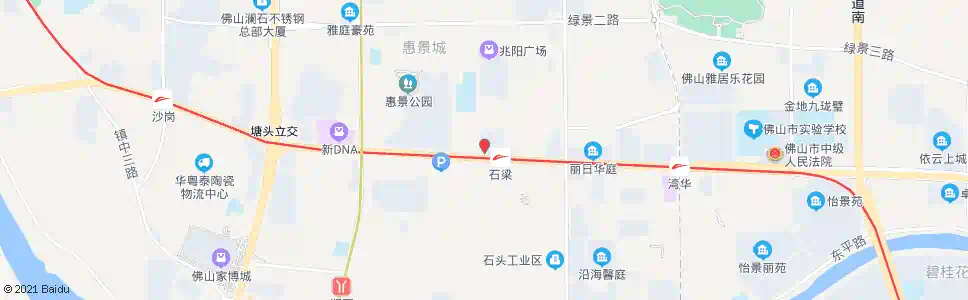 佛山石岗西村_公交站地图_佛山公交_妙搜公交查询2025