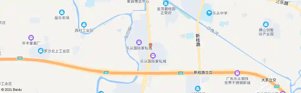 佛山新隆牌坊_公交站地图_佛山公交_妙搜公交查询2025