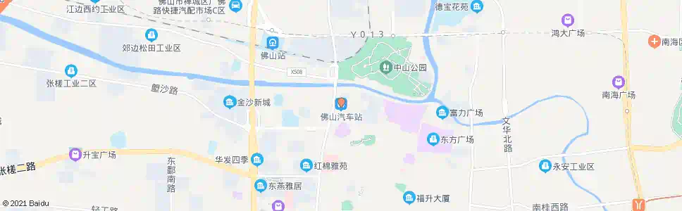 佛山佛山车城_公交站地图_佛山公交_妙搜公交查询2025