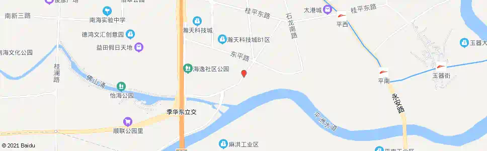 佛山上海村东_公交站地图_佛山公交_妙搜公交查询2025