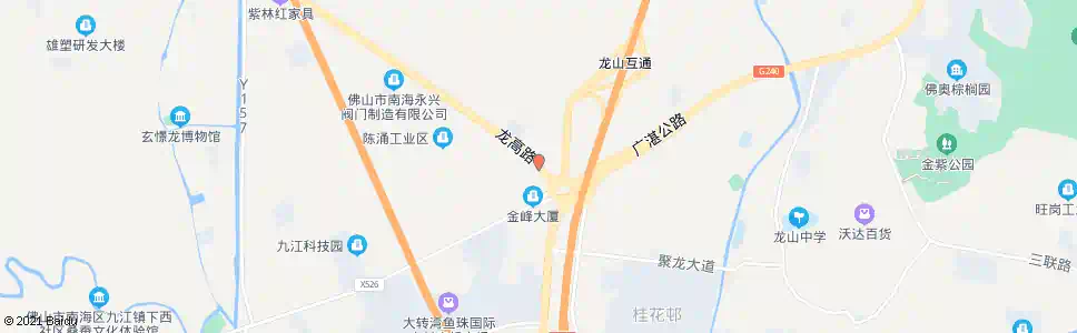 佛山龙高路口_公交站地图_佛山公交_妙搜公交查询2025