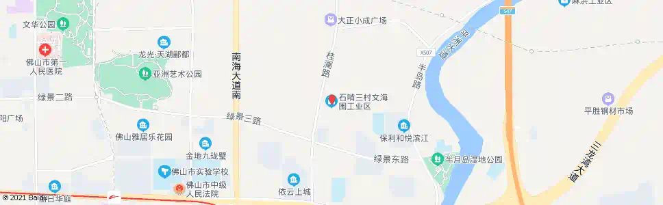 佛山石啃三村工业区_公交站地图_佛山公交_妙搜公交查询2025