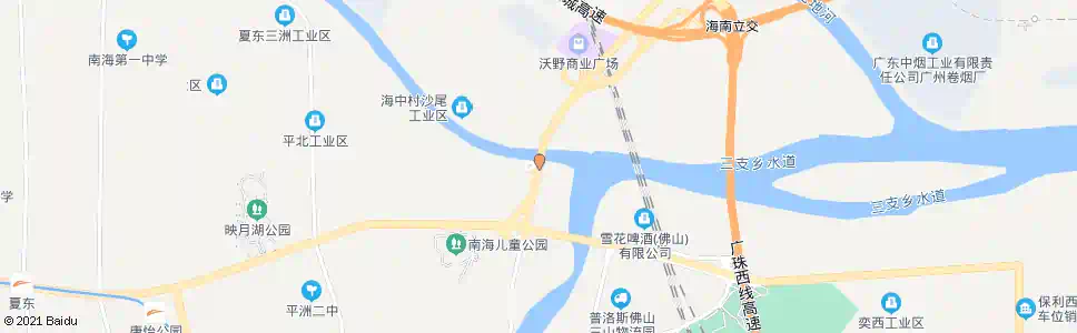 佛山花地大道_公交站地图_佛山公交_妙搜公交查询2025