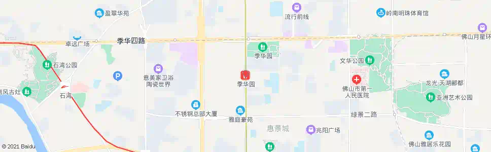 佛山季华园地铁站_公交站地图_佛山公交_妙搜公交查询2025