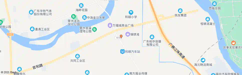 佛山和顺花园_公交站地图_佛山公交_妙搜公交查询2025