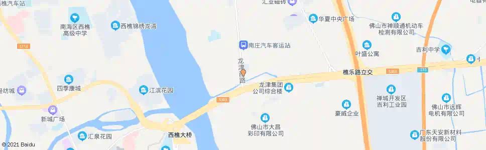 佛山龙津路口_公交站地图_佛山公交_妙搜公交查询2025