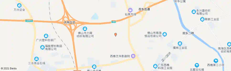 佛山王侯村_公交站地图_佛山公交_妙搜公交查询2025