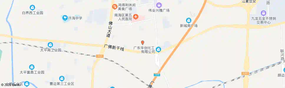 佛山胜塘南大道_公交站地图_佛山公交_妙搜公交查询2025