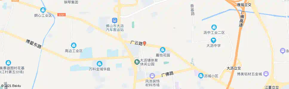 佛山大沥摩托车市场_公交站地图_佛山公交_妙搜公交查询2025