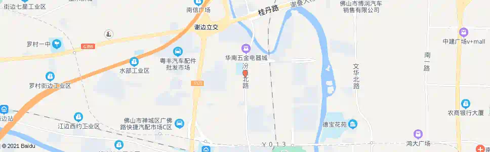 佛山城北中学_公交站地图_佛山公交_妙搜公交查询2025