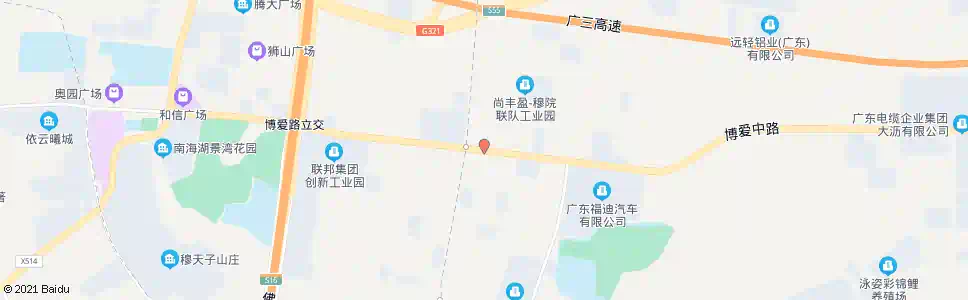 佛山狮山工业园B区市场_公交站地图_佛山公交_妙搜公交查询2025