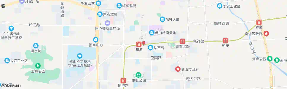 佛山建新路_公交站地图_佛山公交_妙搜公交查询2025
