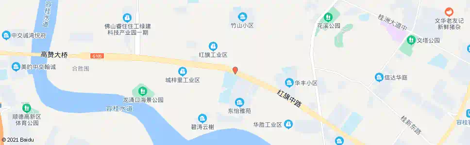 佛山容桂中学(桂花洲)_公交站地图_佛山公交_妙搜公交查询2025