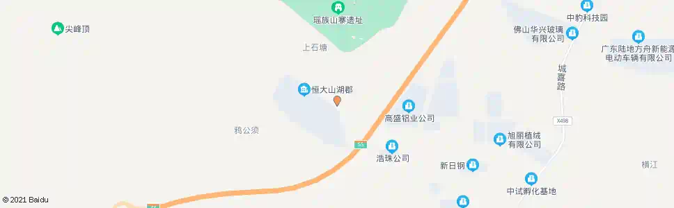 佛山榄树坳村_公交站地图_佛山公交_妙搜公交查询2025