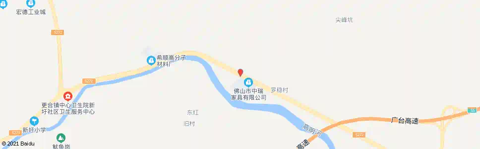 佛山下新村_公交站地图_佛山公交_妙搜公交查询2025