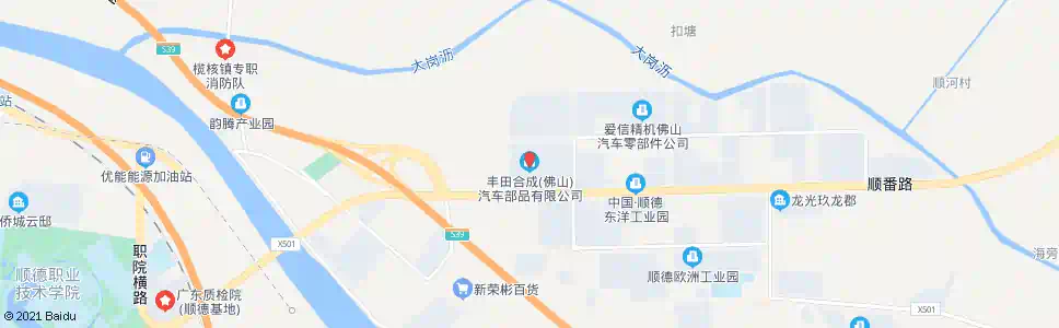 佛山丰田合成配件厂_公交站地图_佛山公交_妙搜公交查询2025