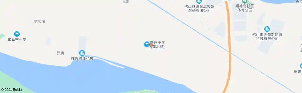 佛山新联小学_公交站地图_佛山公交_妙搜公交查询2025