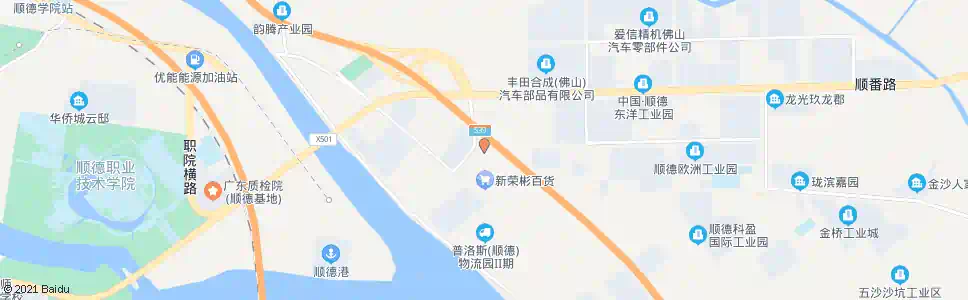 佛山五沙联盛村_公交站地图_佛山公交_妙搜公交查询2025