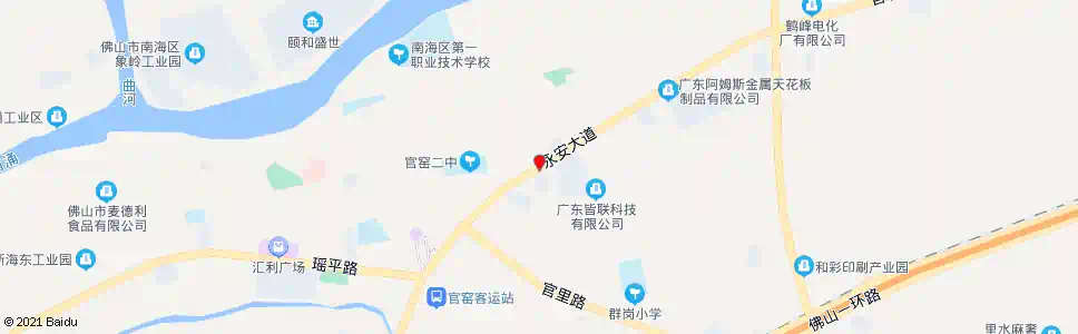佛山官窑中队_公交站地图_佛山公交_妙搜公交查询2025