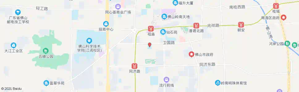 佛山体育馆_公交站地图_佛山公交_妙搜公交查询2025