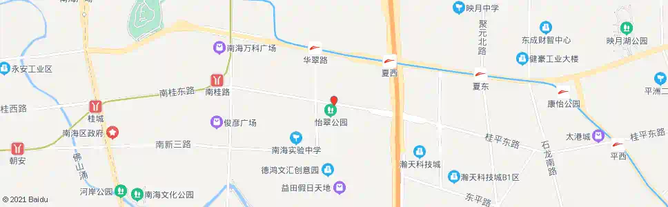 佛山怡翠公园_公交站地图_佛山公交_妙搜公交查询2025