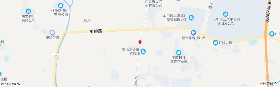 佛山虹岭路口_公交站地图_佛山公交_妙搜公交查询2025