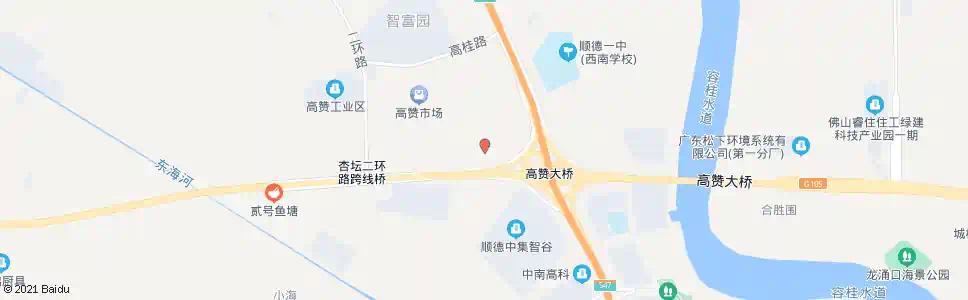 佛山高赞高东_公交站地图_佛山公交_妙搜公交查询2025