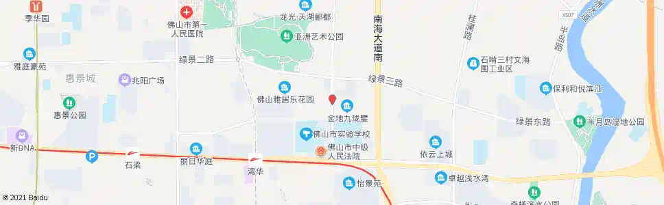 佛山湖景路中_公交站地图_佛山公交_妙搜公交查询2025
