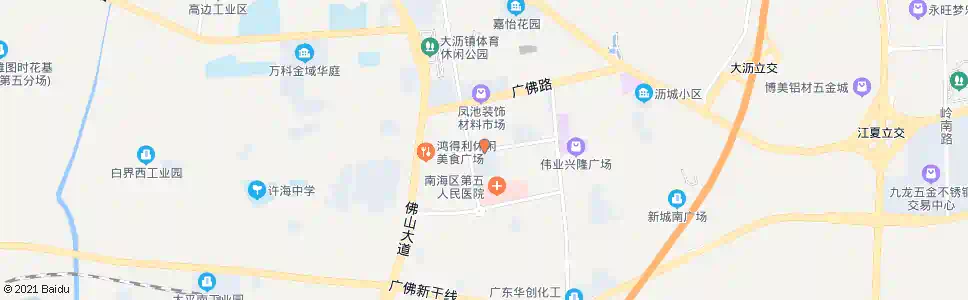 佛山名汇城市花园_公交站地图_佛山公交_妙搜公交查询2025