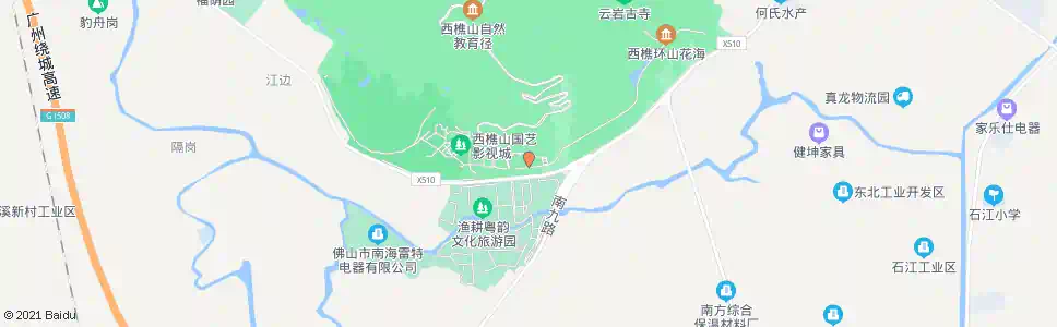 佛山西樵山南首末站(南海博物馆)_公交站地图_佛山公交_妙搜公交查询2025