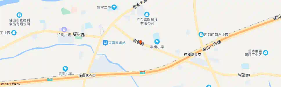 佛山群岗村委_公交站地图_佛山公交_妙搜公交查询2025