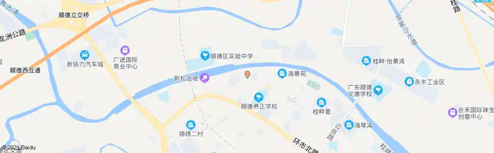 佛山桂畔花园(新桂北路)_公交站地图_佛山公交_妙搜公交查询2025