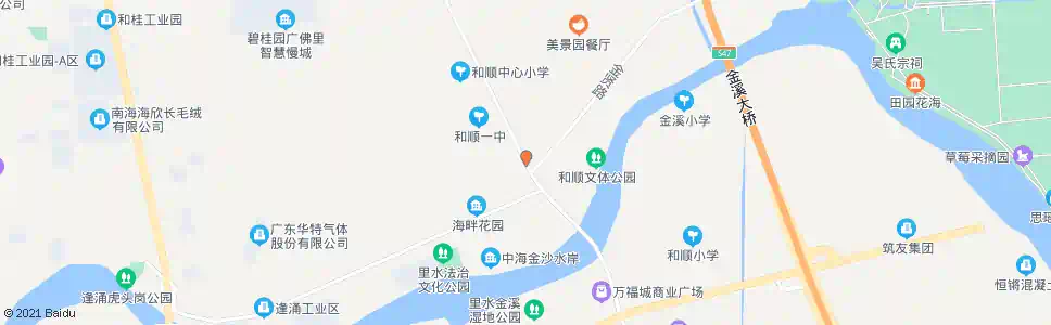 佛山美景大桥北_公交站地图_佛山公交_妙搜公交查询2025