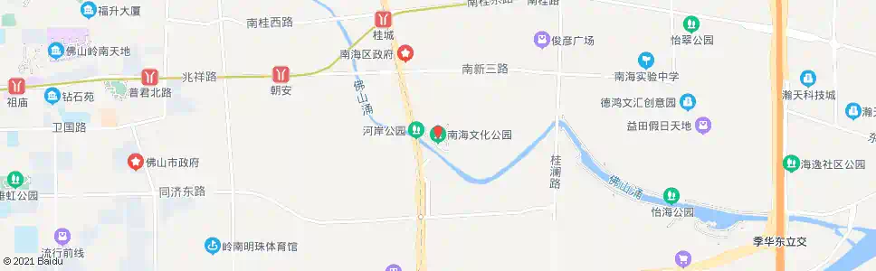 佛山南海文化公园_公交站地图_佛山公交_妙搜公交查询2025