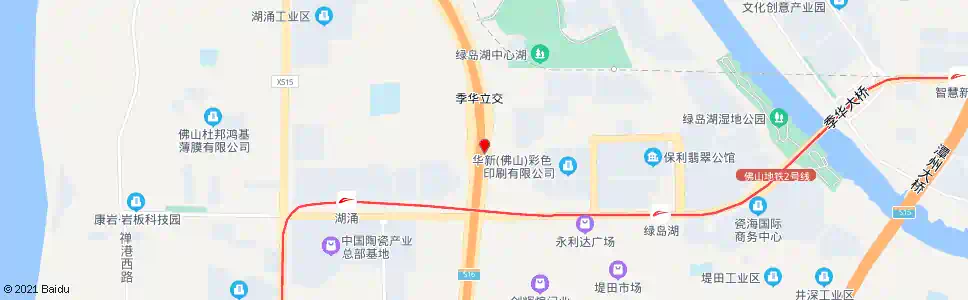 佛山季华大桥西_公交站地图_佛山公交_妙搜公交查询2025