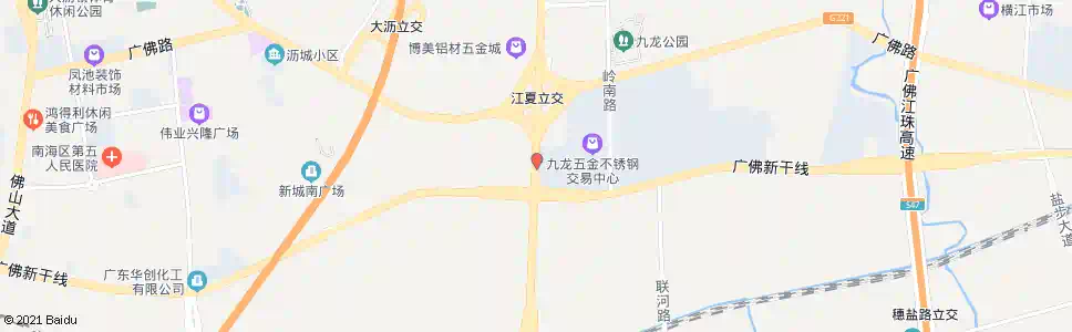 佛山桂江路口_公交站地图_佛山公交_妙搜公交查询2025