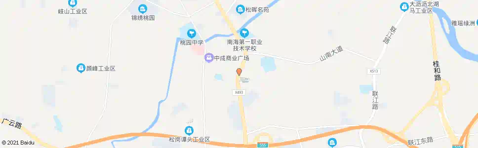 佛山松岗公园_公交站地图_佛山公交_妙搜公交查询2025